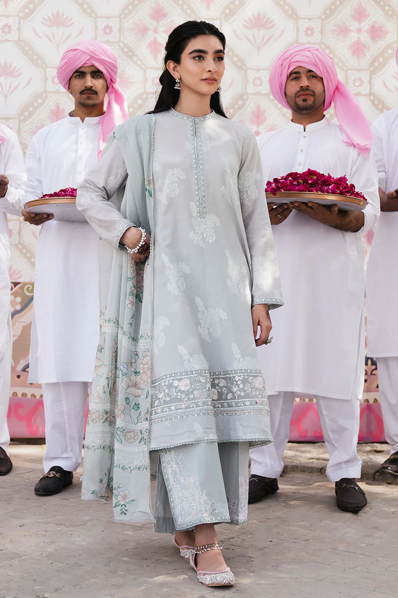 LUNAR BLOOM-3 PC DYED JACQUARD SUIT - Image 3