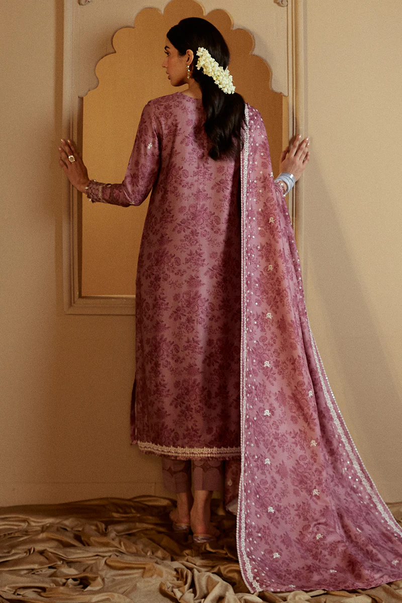 MAUVE DREAM-3 PC MARINA EMBROIDERED SUIT - Image 5