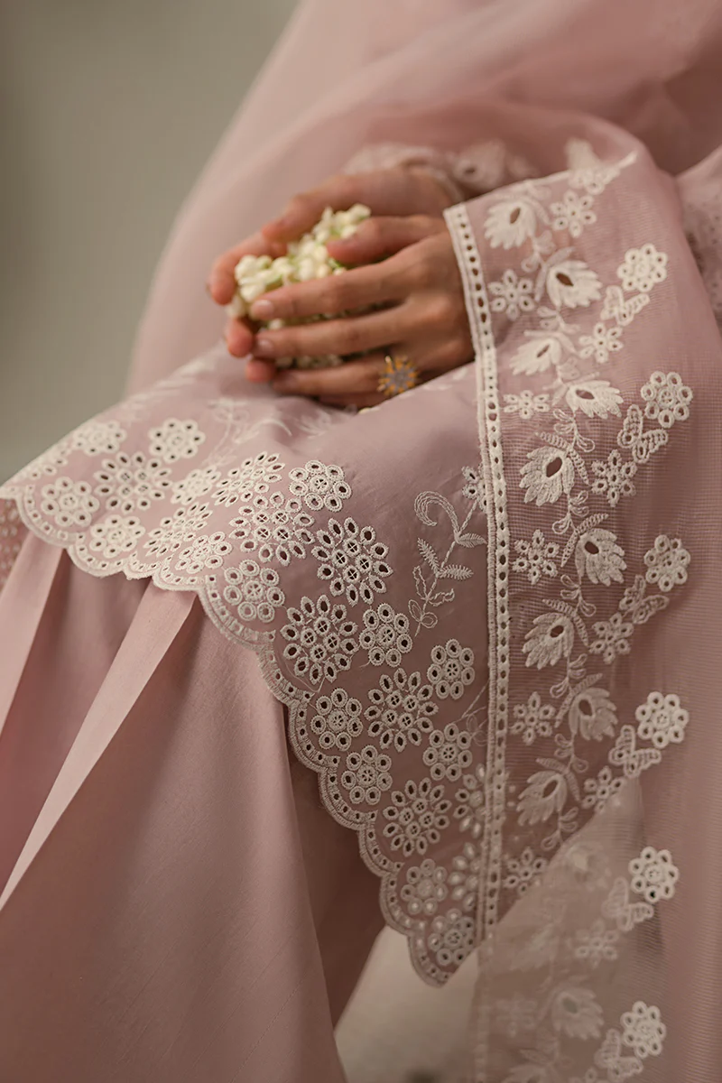 MAUVE GLAM-3 PC CHIKANKARI SUIT - Image 6