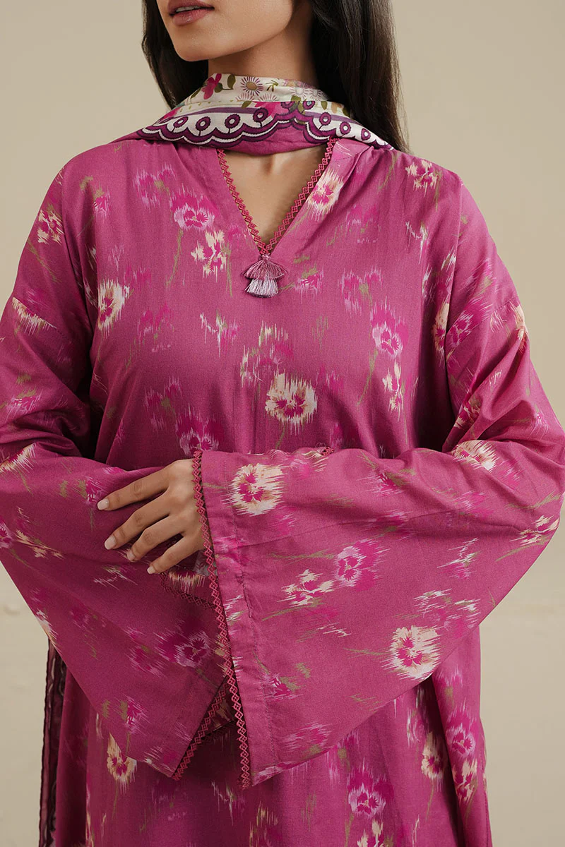 MYSTIC ROSE-3PC PRINTED LAWN SUIT - Image 2