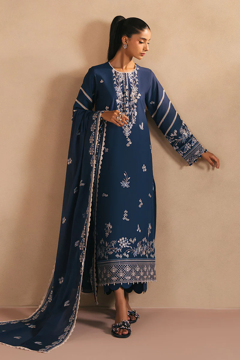 NIRVANA DIVE- 3PC EMBROIDERED LAWN SUIT - Image 5