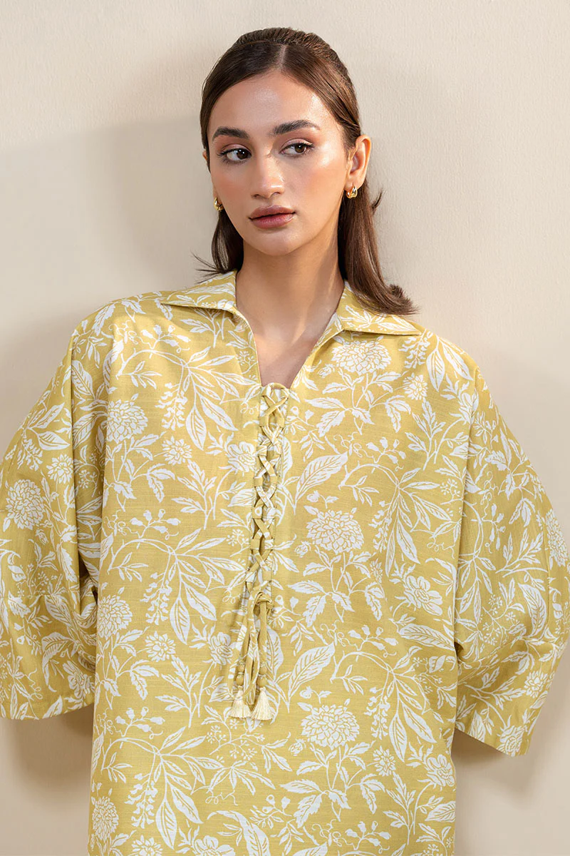 OCHRE CHARM-2 PC PRINTED KHADDAR SUIT - Image 5