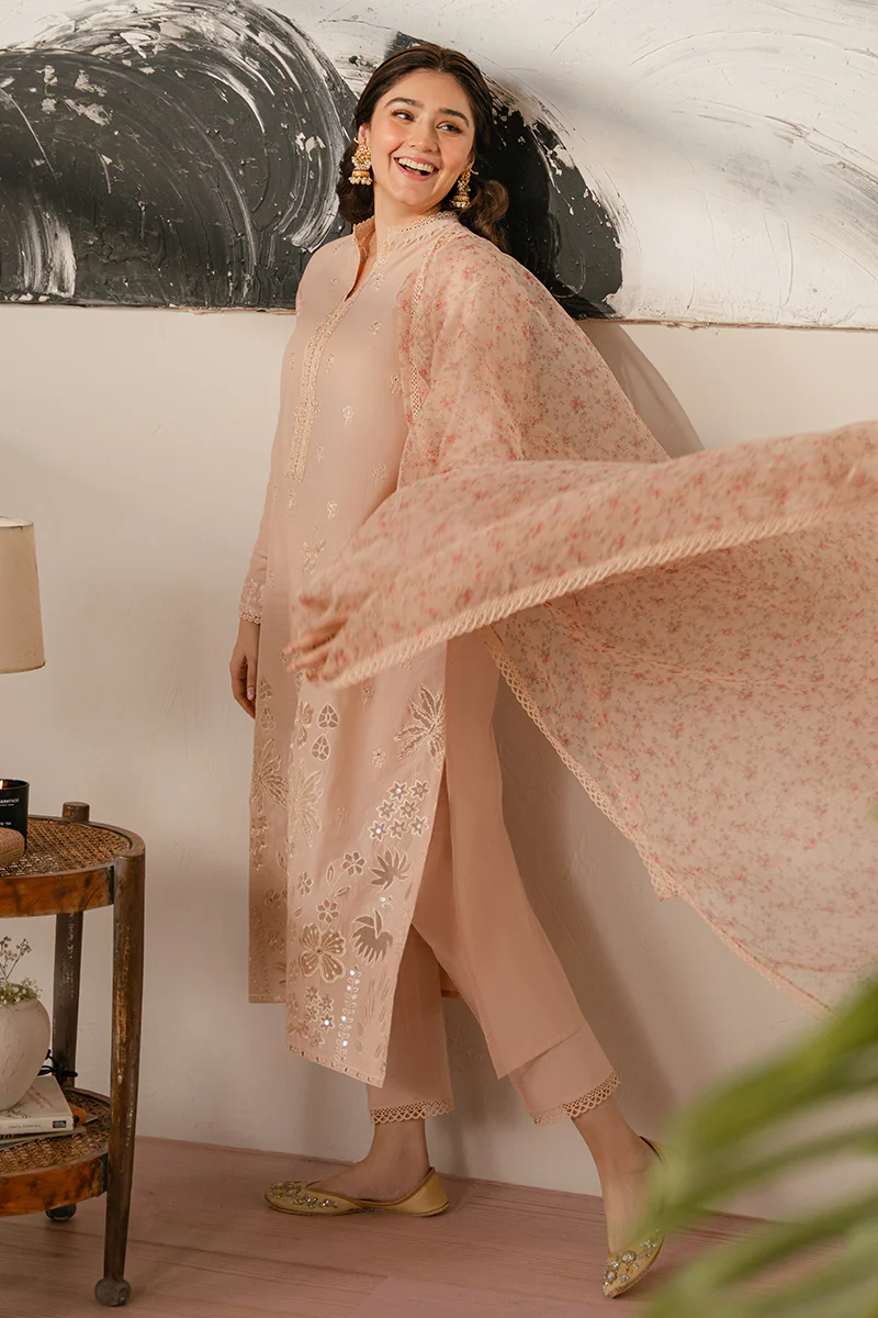 PASTEL FUSION-3 PIECE EMBROIDERED LAWN SUIT - Image 9