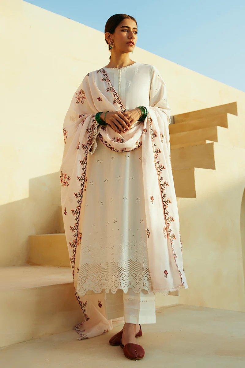 PASTEL PINK-3 PIECE LAWN EMBROIDERED SUIT - Image 6