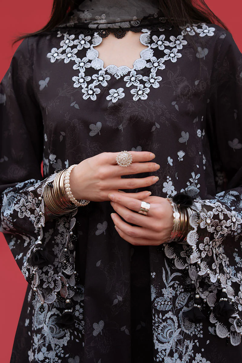 RAVEN WHISPER-3PC PRINTED LAWN SUIT - Image 2