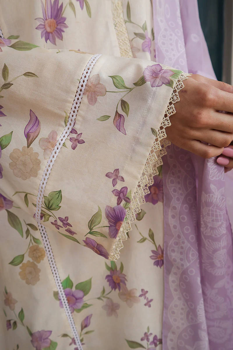 ROSEATE MUSE-3 PIECE PRINTED LAWN SUIT - Image 2