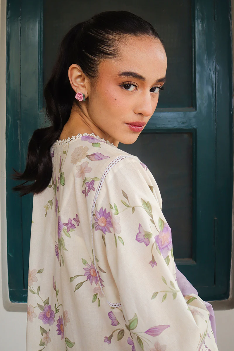 ROSEATE MUSE-3 PIECE PRINTED LAWN SUIT - Image 6