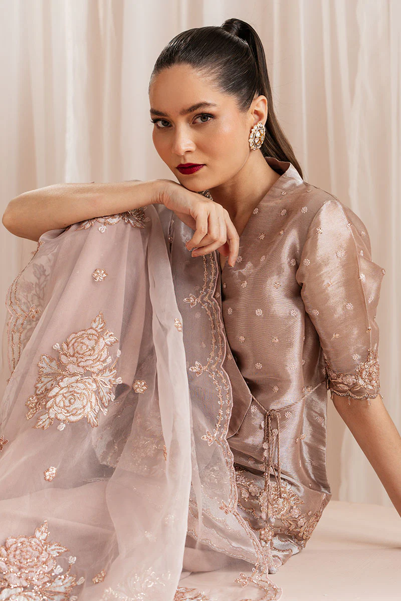 ROSETTE DREAM-4 PIECE EMBROIDERED SILK SUIT - Image 5