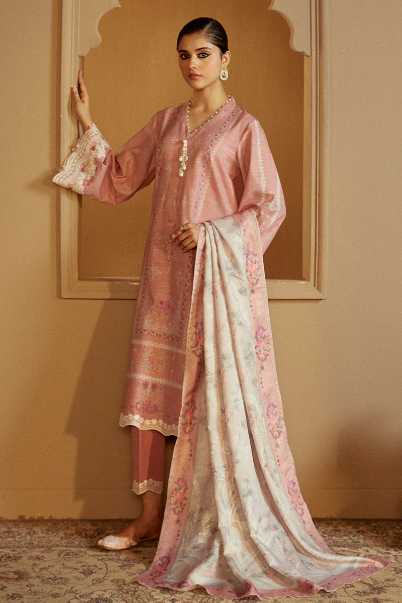 ROSY DEW-3 PC KHADDAR EMBROIDERED SUIT - Image 6