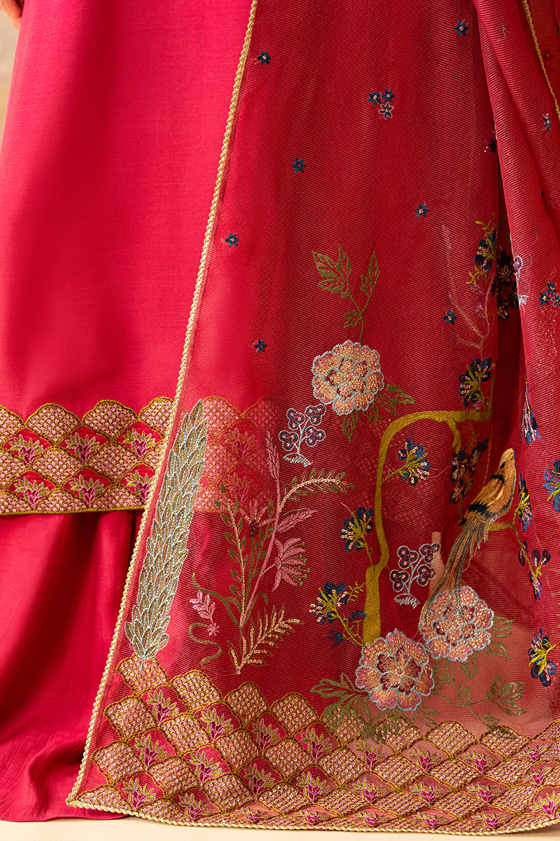 ROSY TWILIGHT-3 PIECE EMBROIDERED SILK SUIT - Image 5