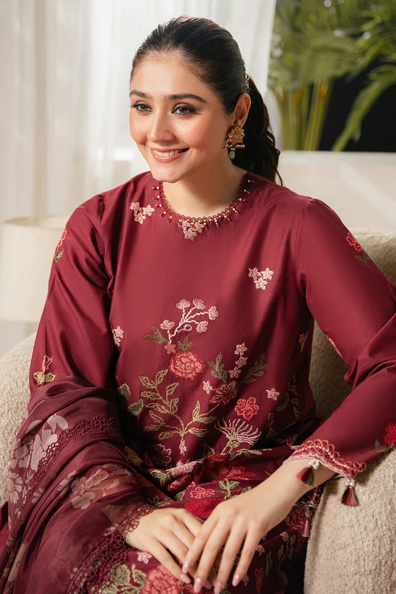 RUBY MAZE-3 PIECE EMBROIDERED LAWN SUIT - Image 6