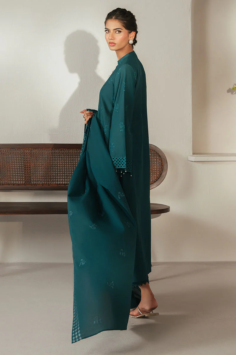 SHADED GEM-3PC CHIKANKARI SUIT - Image 6