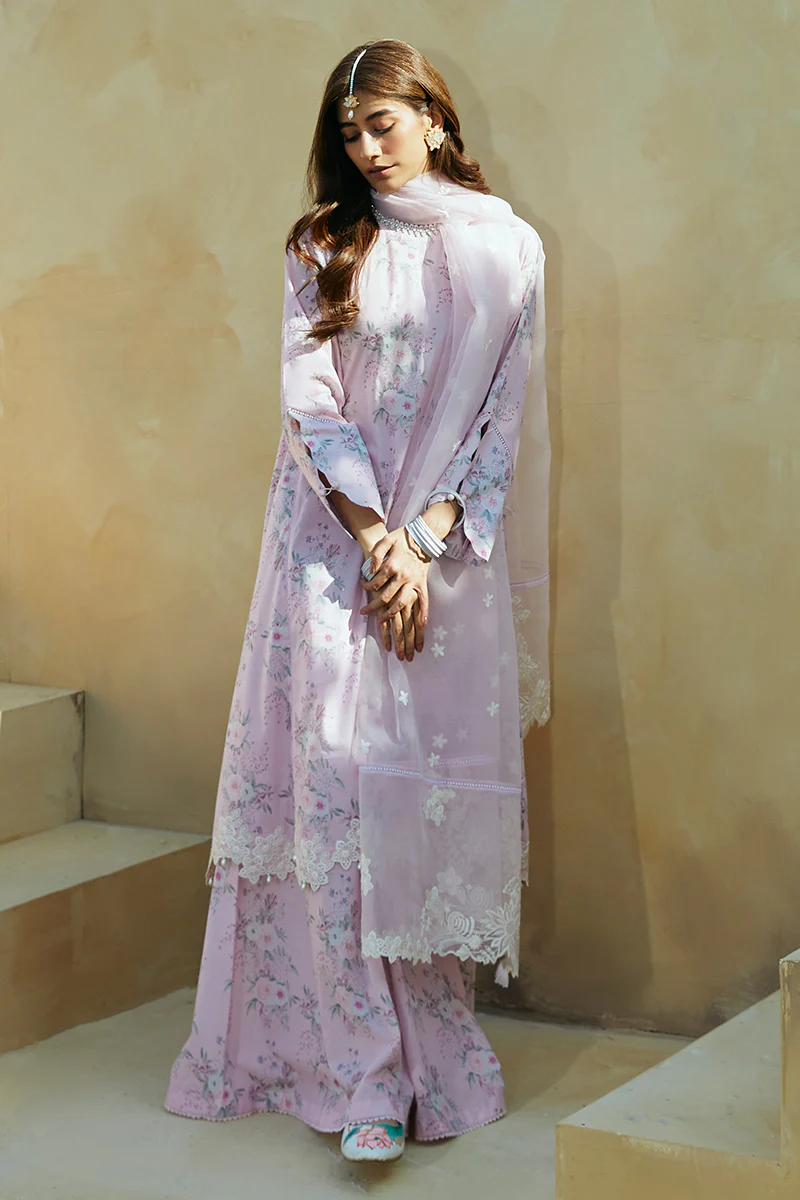 SHADOW BERRY-3 PIECE LAWN PRINTED SUIT - Image 7