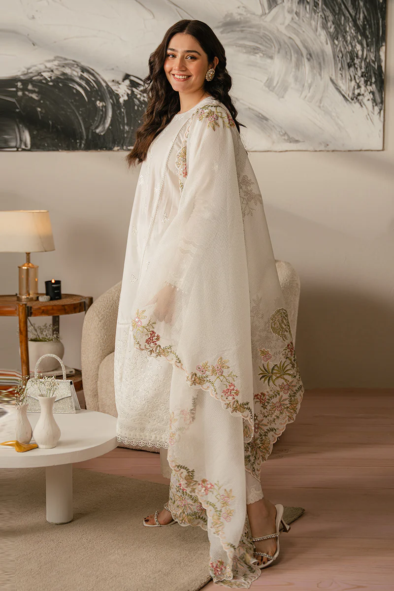 SYLVAN FLARE-3 PIECE EMBROIDERED LAWN SUIT - Image 9