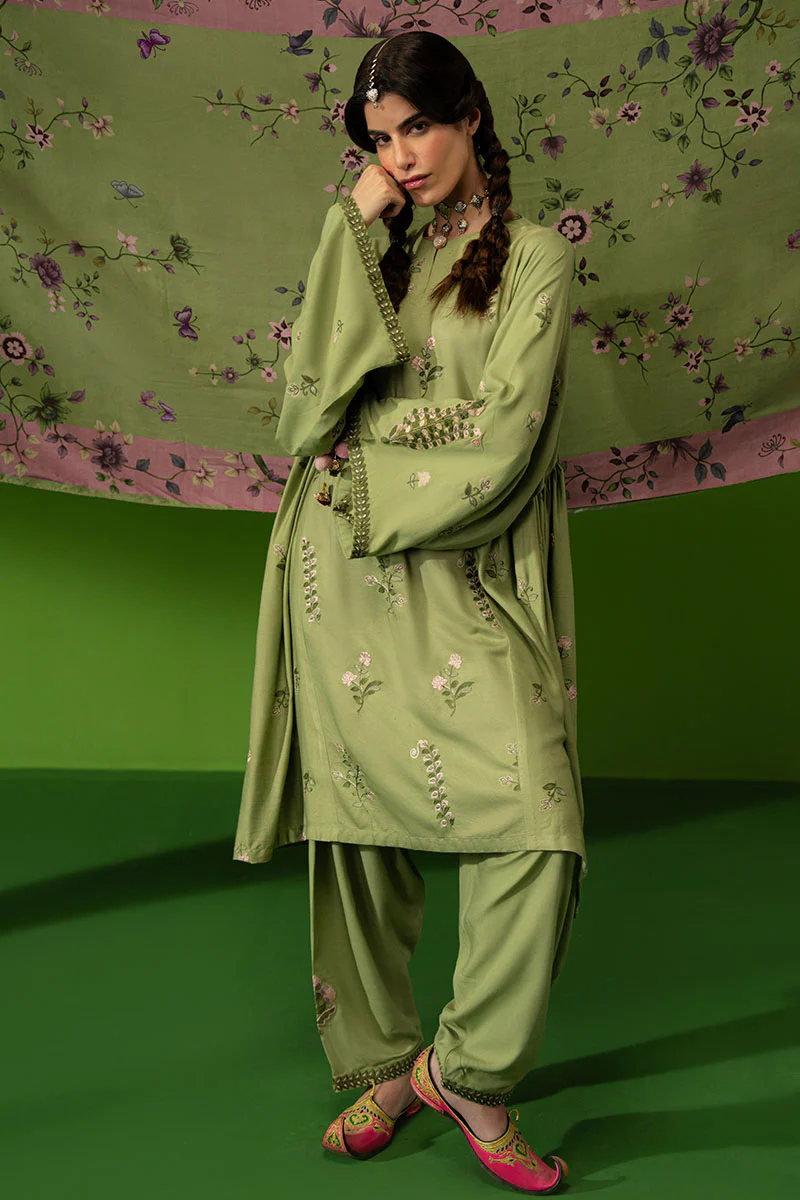 TRANQUIL SAGE-3 PC (SHIRT, TROUSER & DUPATTA) - Image 5