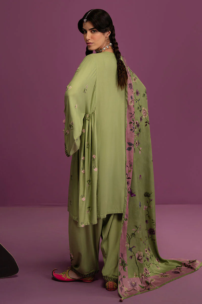 TRANQUIL SAGE-3 PC (SHIRT, TROUSER & DUPATTA) - Image 8