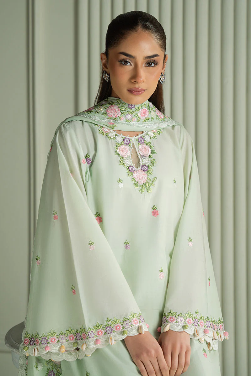 VERDENT BLOOM- 3PC EMBROIDERED LAWN SUIT - Image 4