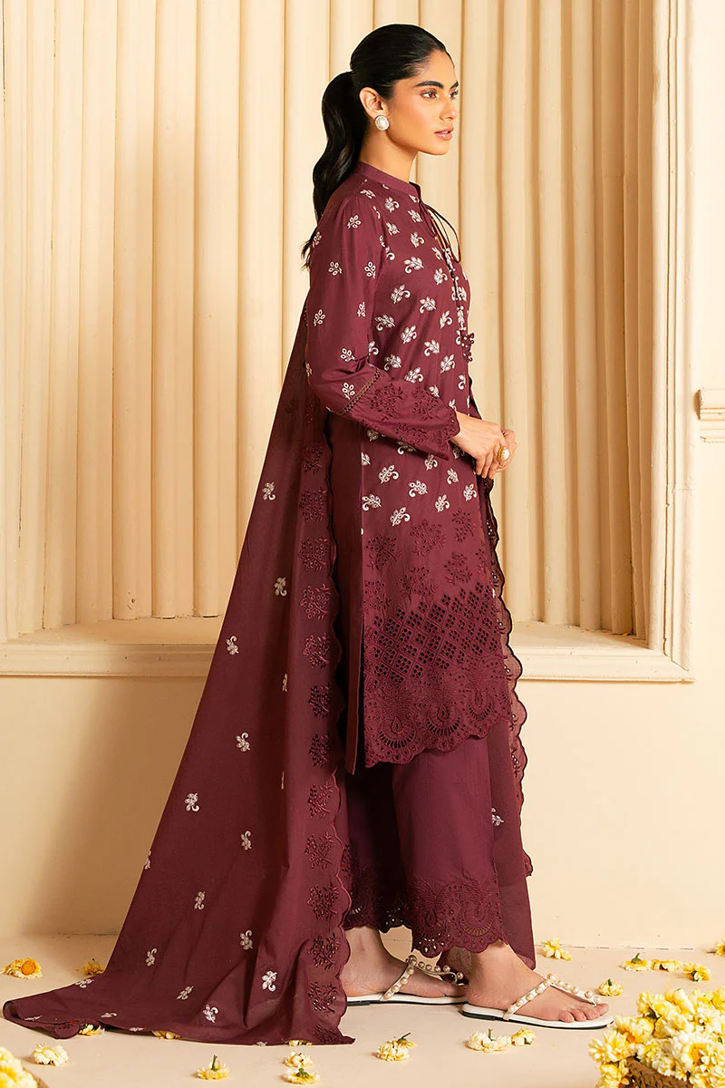 CELESTIAL BERRY-3PC CHIKANKARI SUIT - Image 6