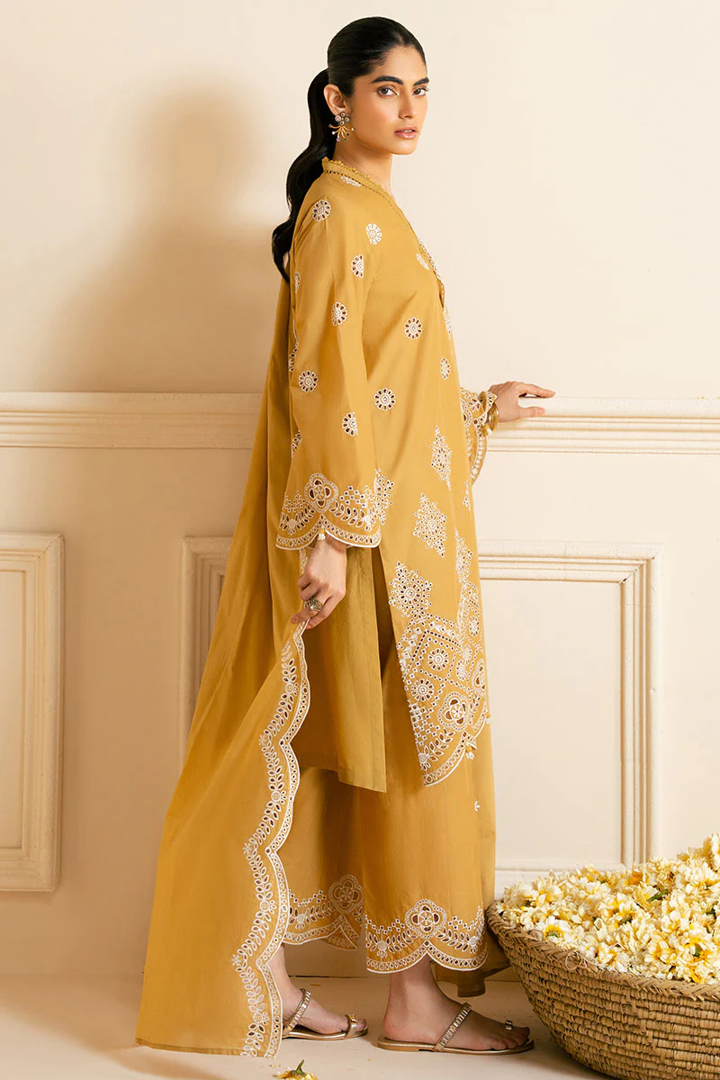 MEADOW GOLD-3PC CHIKANKARI SUIT - Image 8
