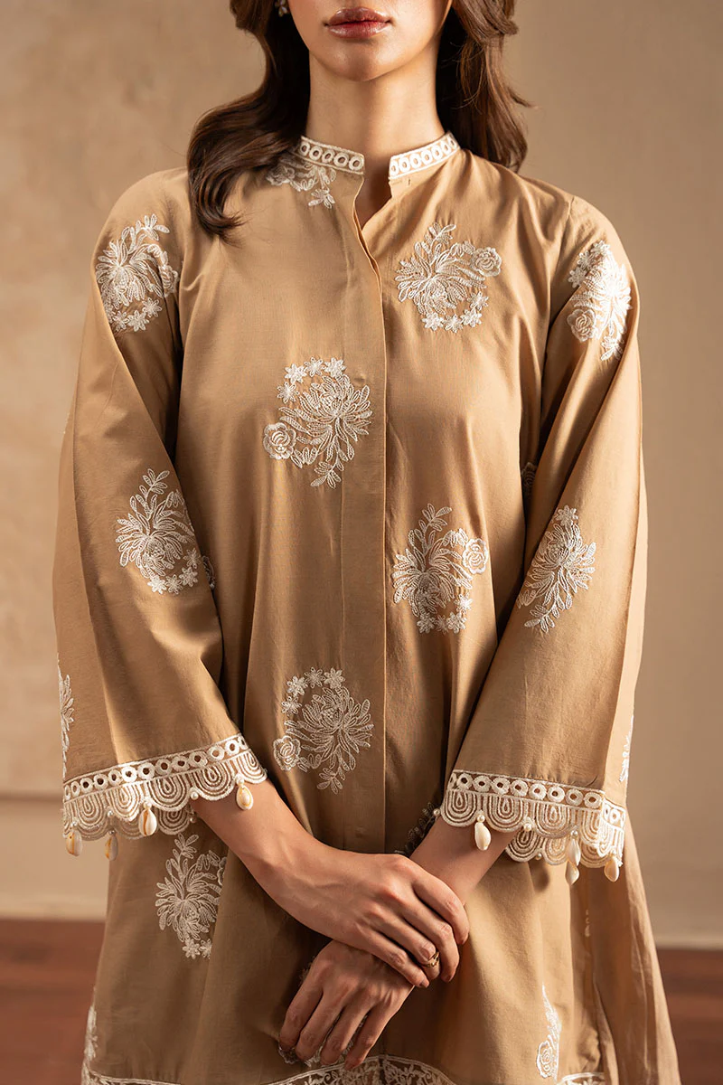 SANDY BROWN-2PC (SHIRT & TROUSER) - Image 2
