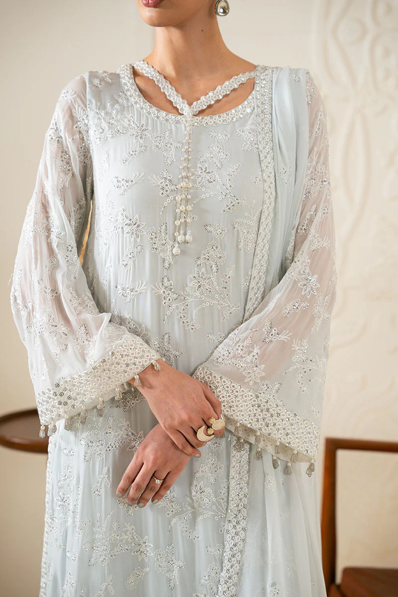 AQUA DREAM-3PC (SHIRT, TROUSER & DUPATTA) - Image 2