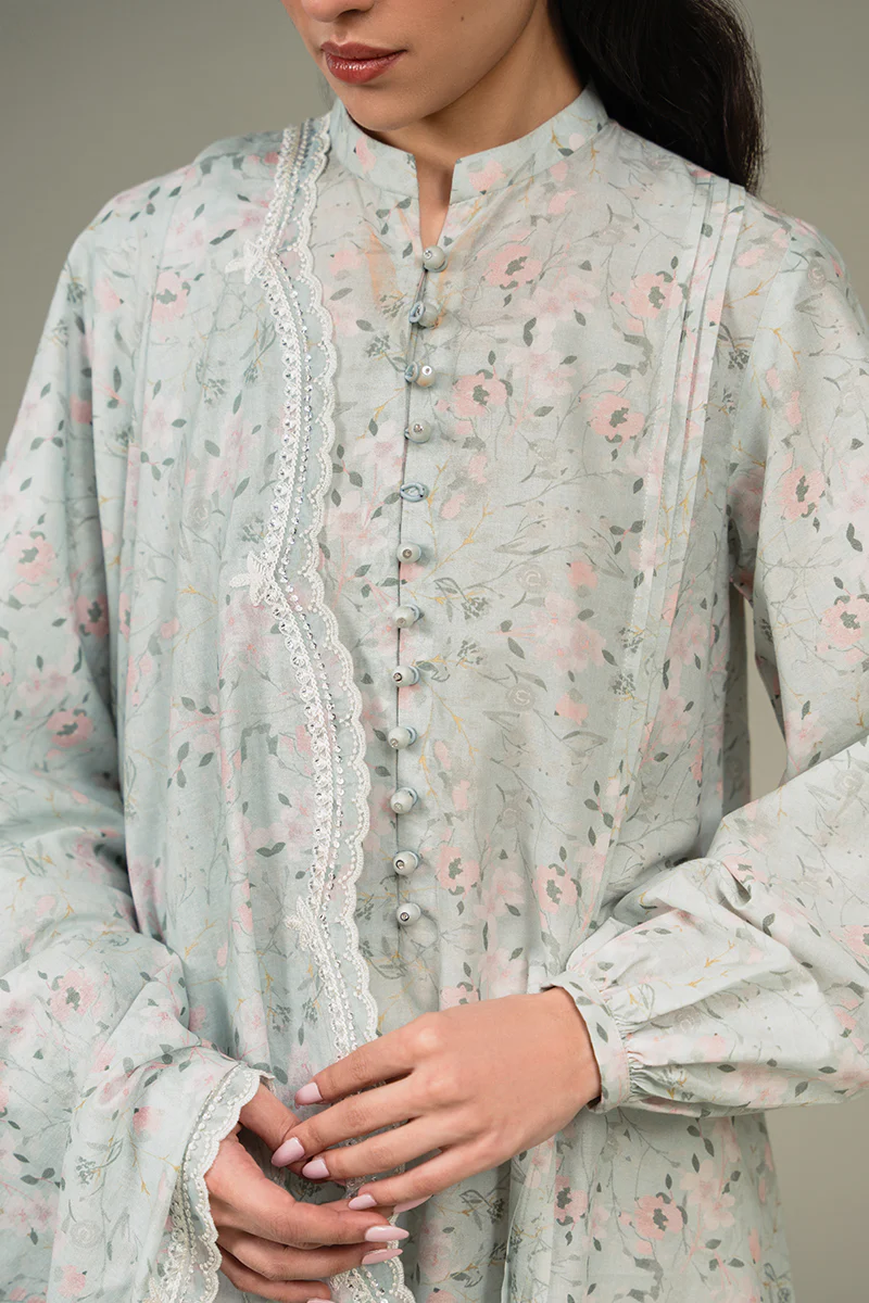AQUA WHISPER-2PC (SHIRT & DUPATTA) - Image 5