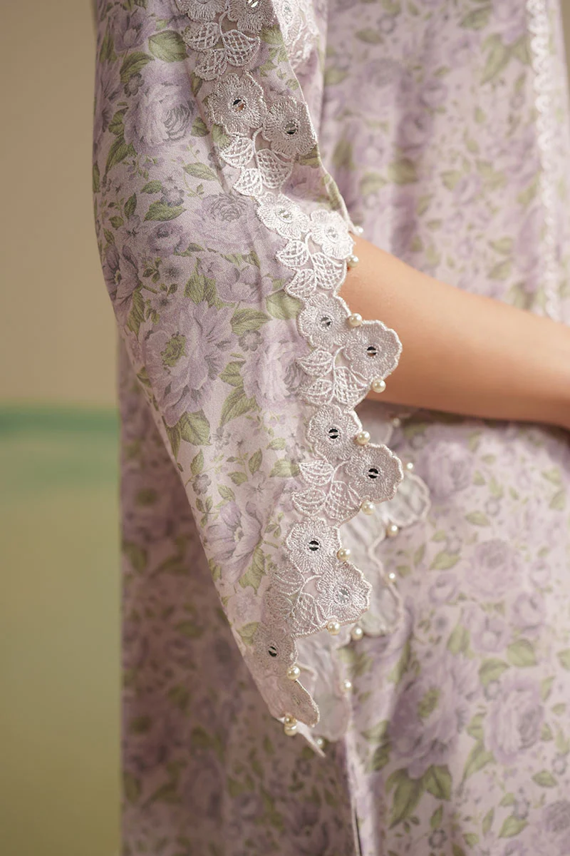 ARCTIC BLOOM-2PC (SHIRT & DUPATTA) - Image 2