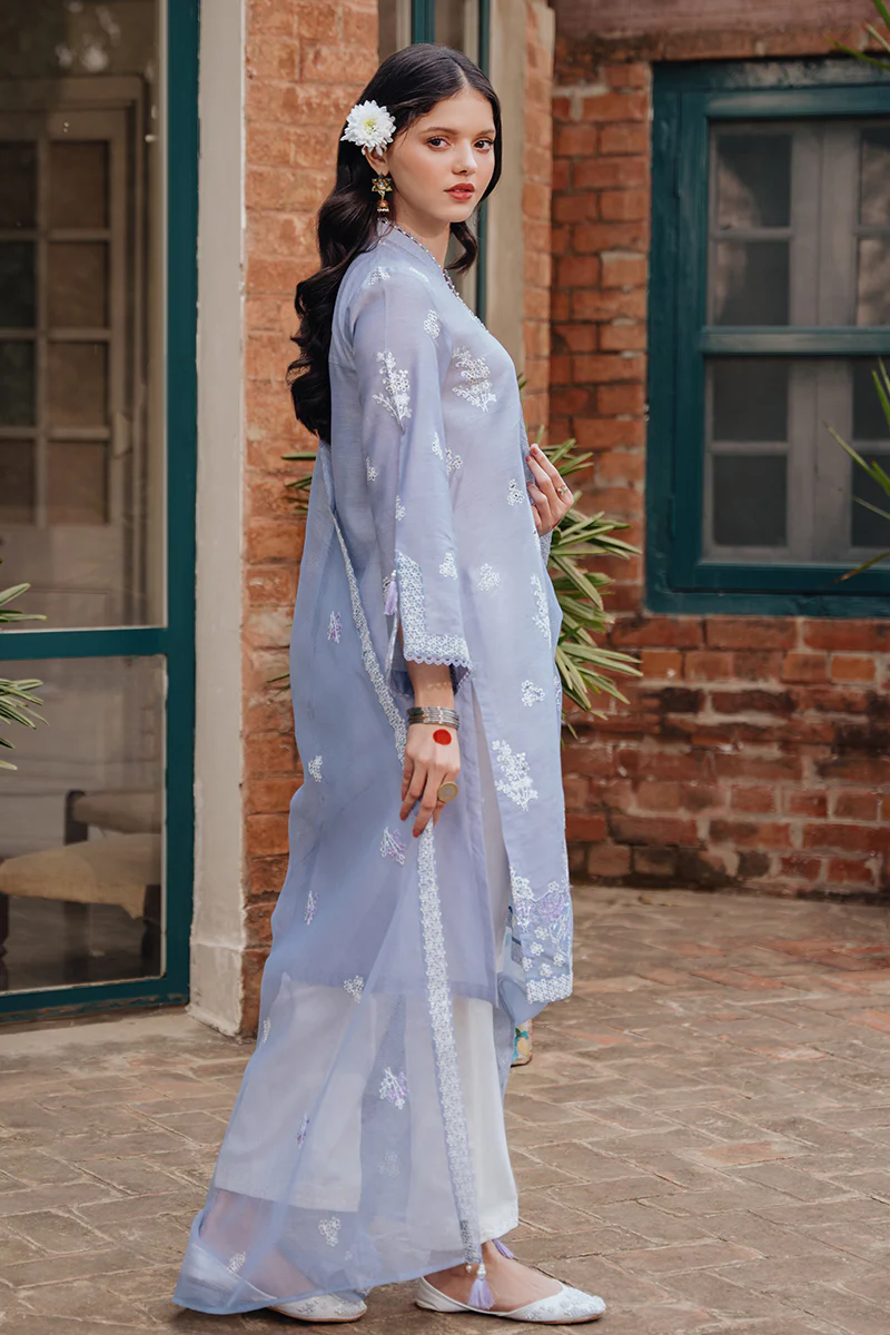ASHLEY BLUE-2PC (SHIRT & DUPATTA) - Image 3