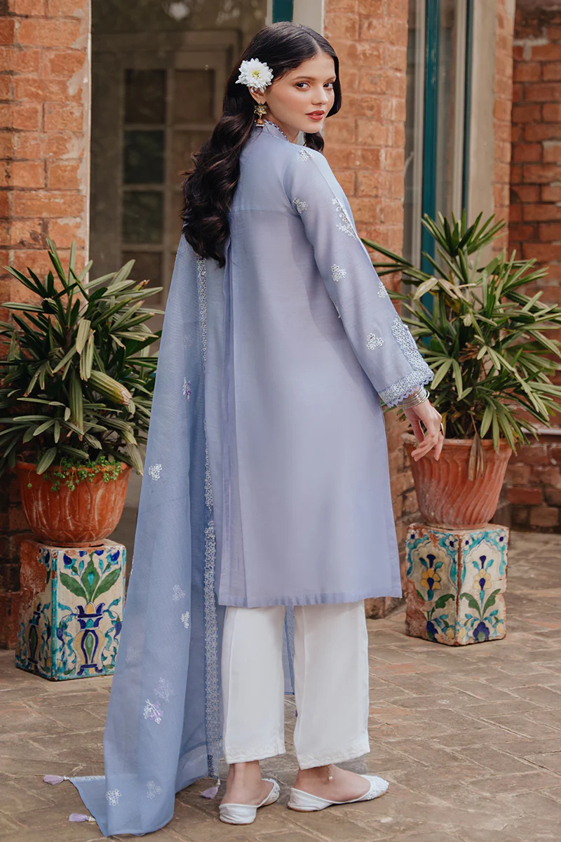 ASHLEY BLUE-2PC (SHIRT & DUPATTA) - Image 4