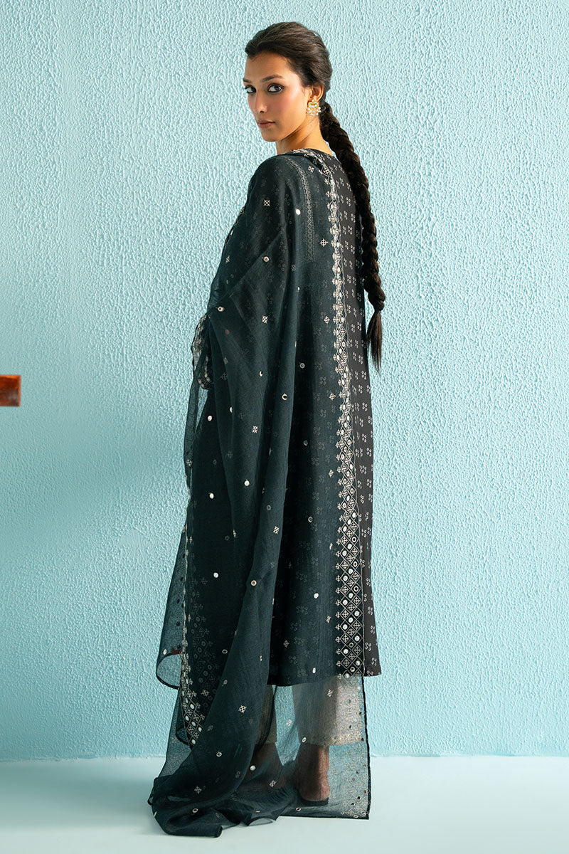 BLACK BLING-2PC (SHIRT & DUPATTA) - Image 6