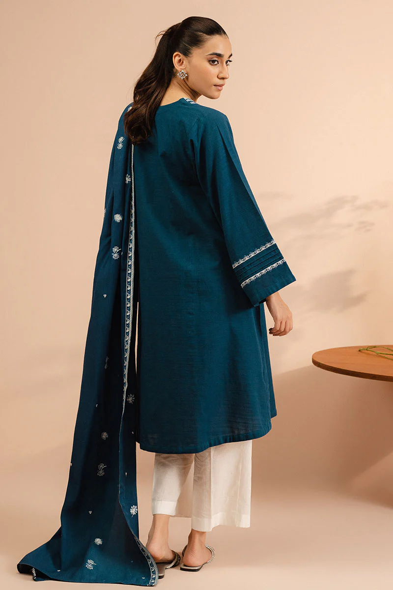 BLUE HORIZON-2 PC (SHIRT & DUPATTA) - Image 7