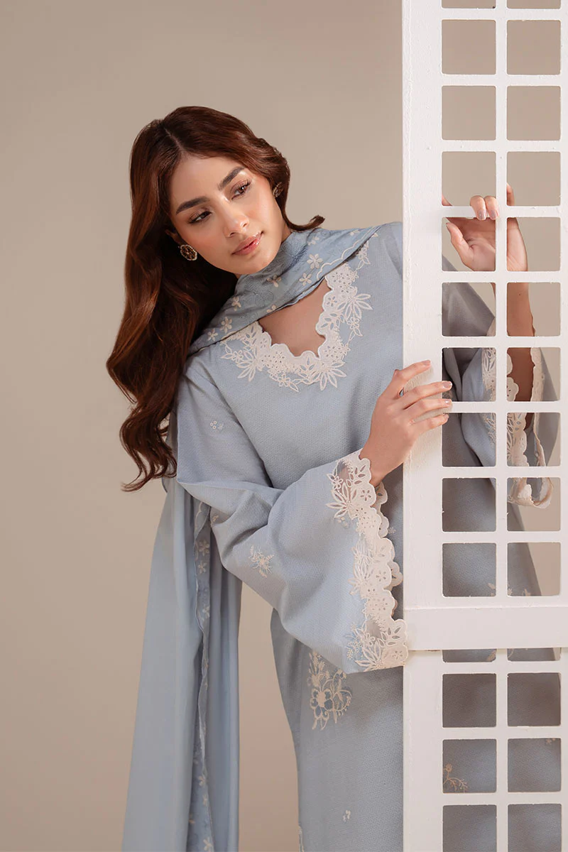 BLUE MIST-2PC (SHIRT & DUPATTA) - Image 3