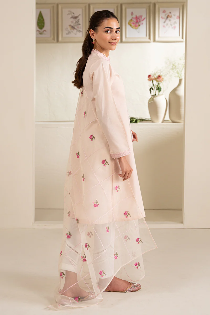 BLUSH BLOSSOM-2 PC (SHIRT & DUPATTA) - Image 6