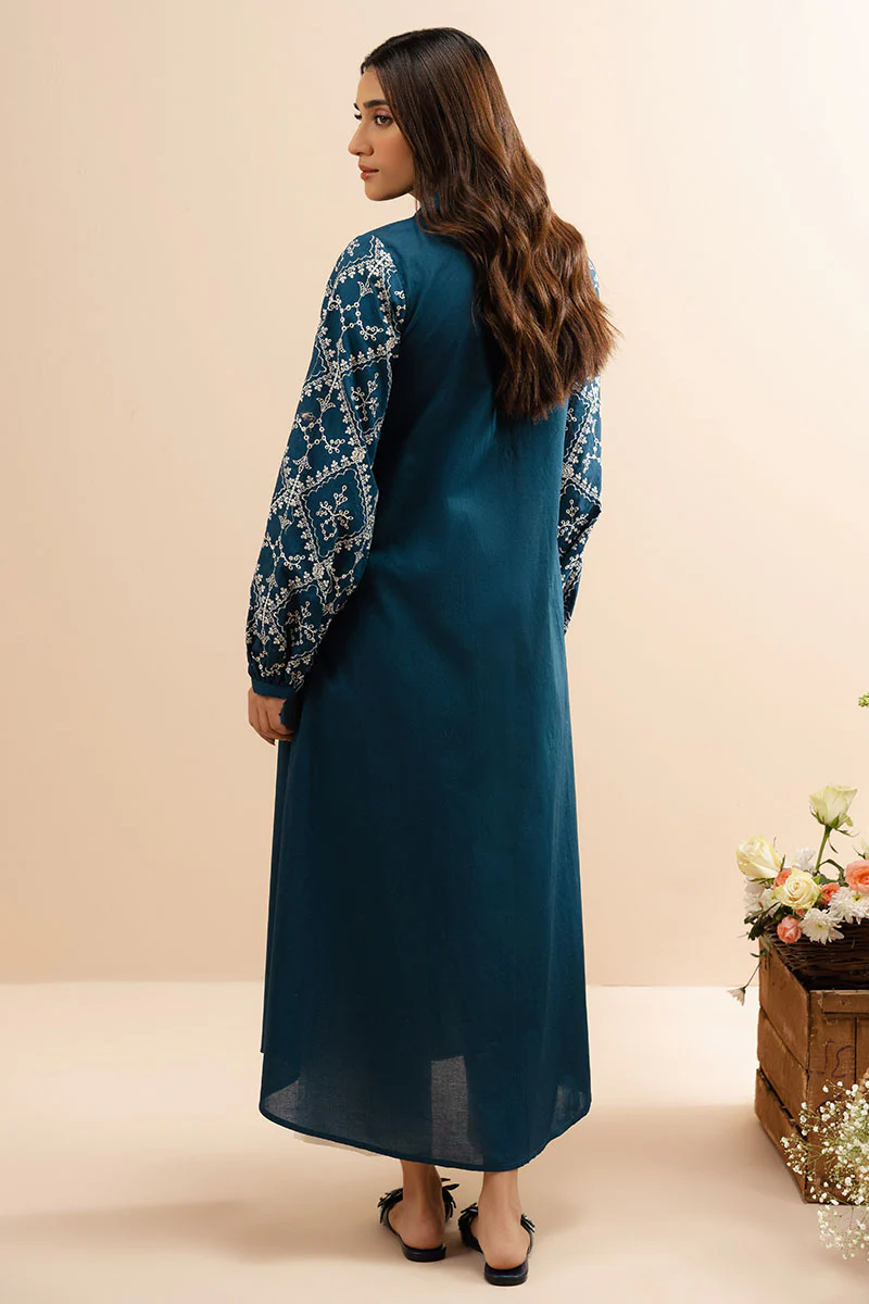 CERULEAN DREAM DYED LAWN SHIRT - Image 6