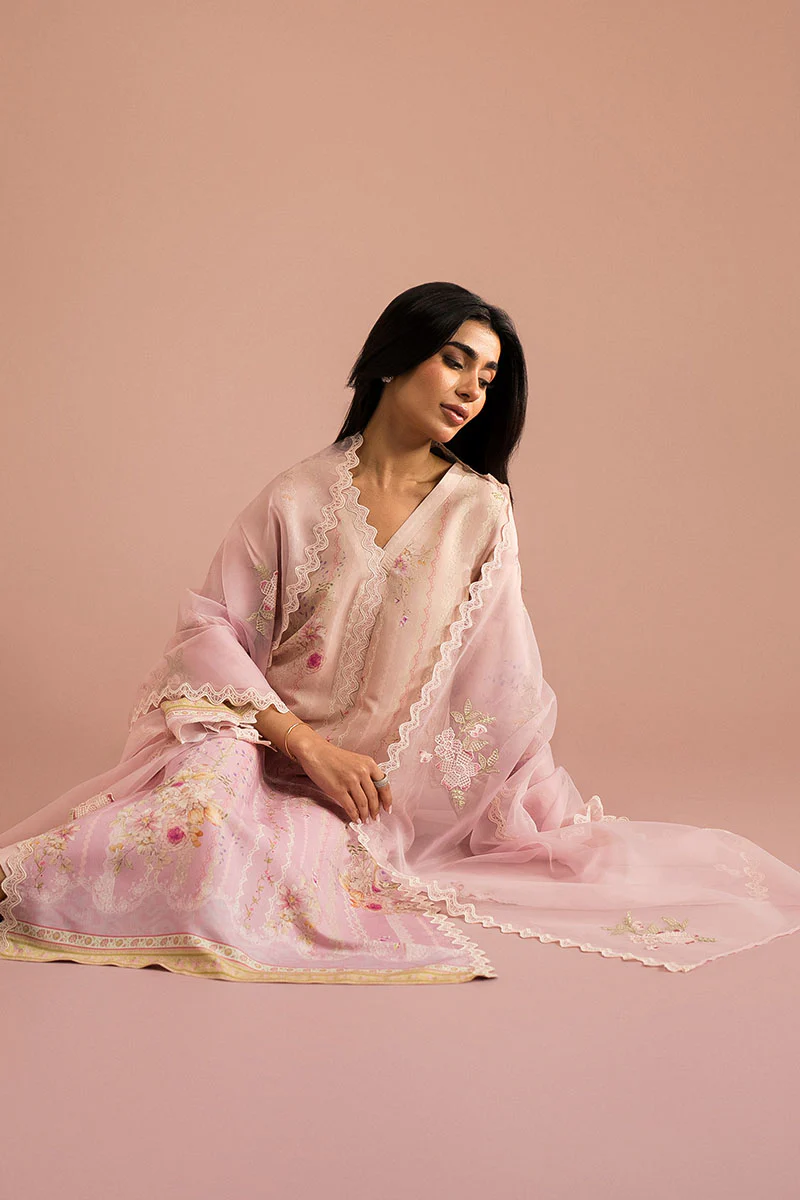 CORAL DREAM-2PC (SHIRT & DUPATTA) - Image 8