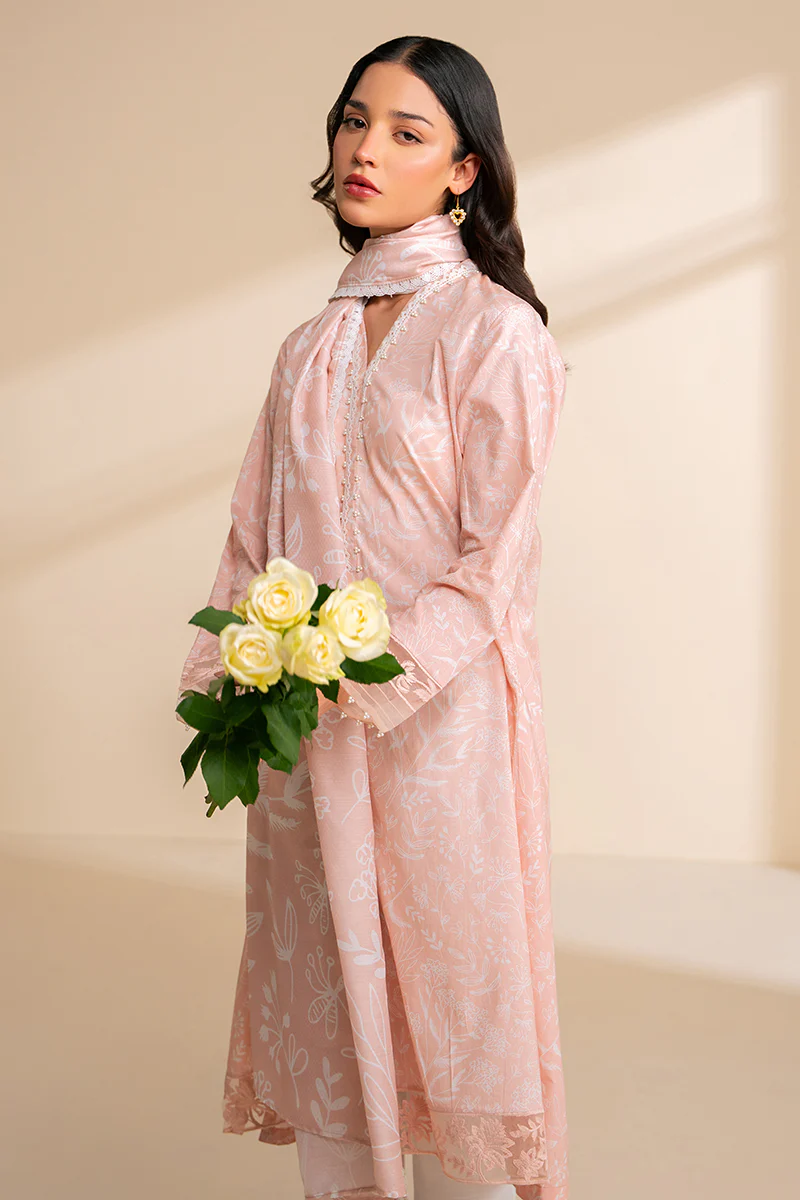 CORAL DUST-2 PC (SHIRT & DUPATTA) - Image 4