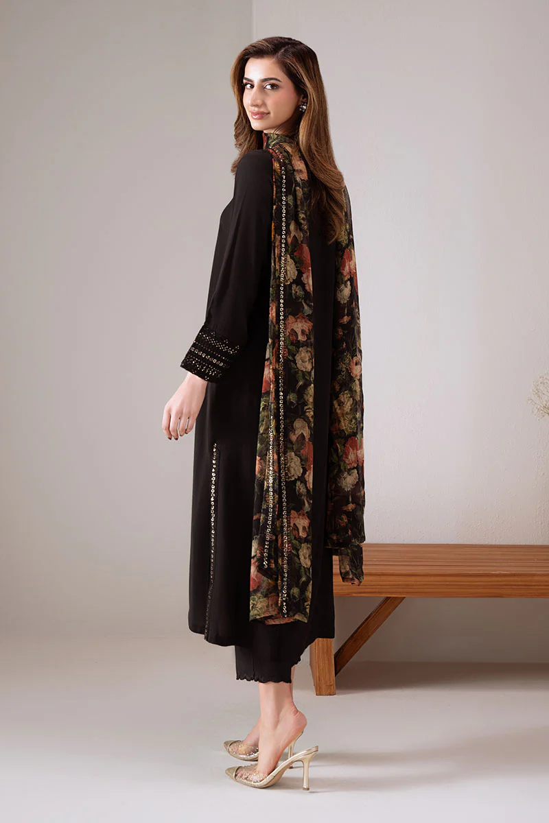 DARK ELEGANCE-2 PC (SHIRT & DUPATTA) - Image 6