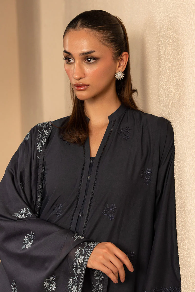 DARK SAPPHIRE-2PC (SHIRT & DUPATTA) - Image 2