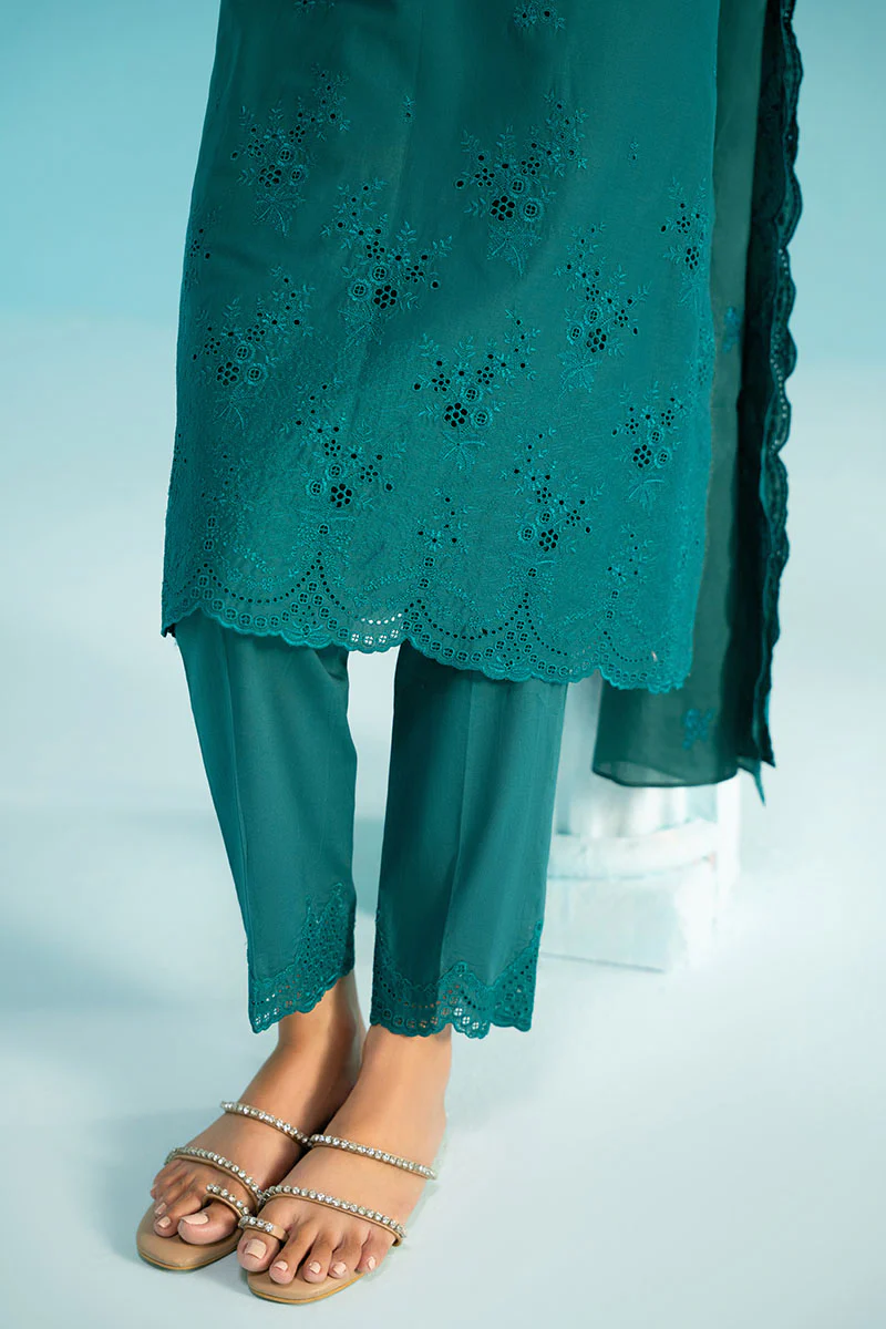 DEEP LAPIS-3PC (SHIRT, TROUSER & DUPATTA) - Image 4