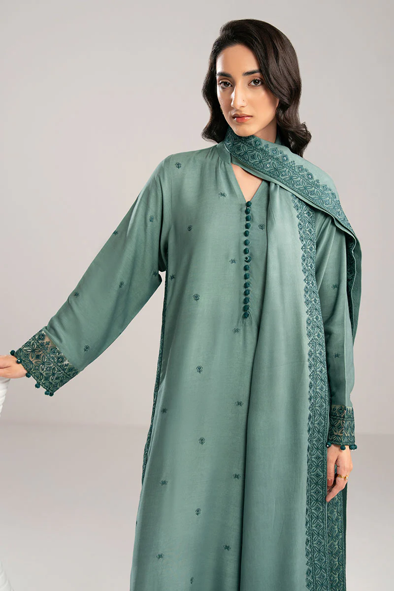 DEEP OCEAN-2PC(SHIRT & DUPPATA) - Image 2