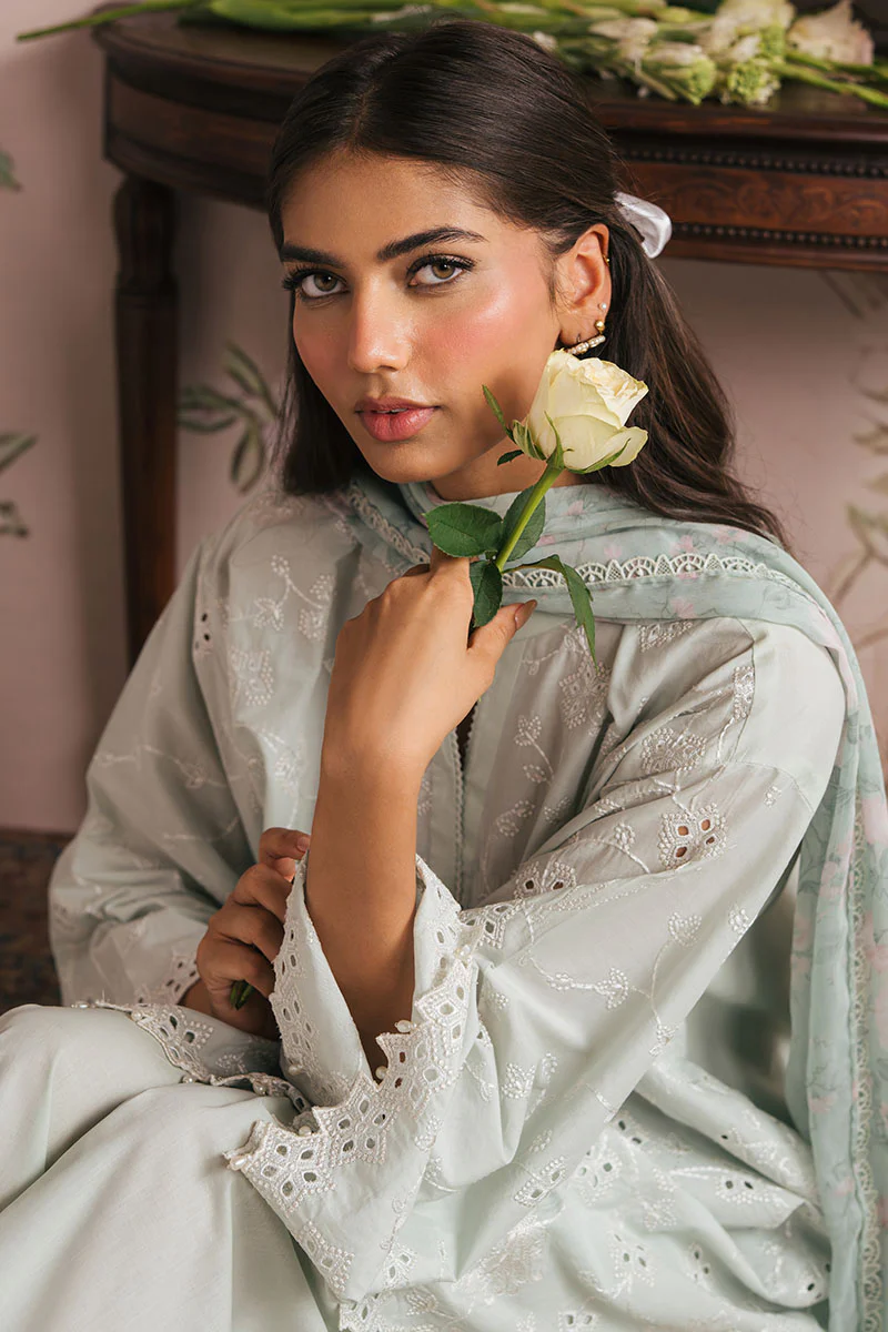 FLORAL GARLAND-3PC (SHIRT, TROUSER & DUPATTA) - Image 5