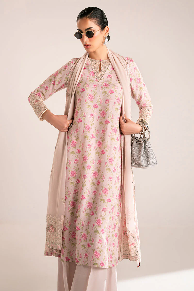 HUSHED VOILET-2PC (SHIRT & DUPATTA) - Image 3