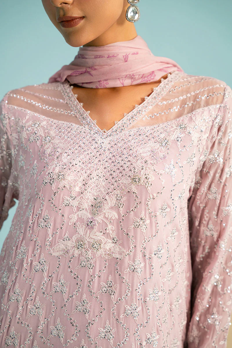 LAVENDER BLING-3PC (SHIRT, TROUSER & DUPATTA) - Image 4