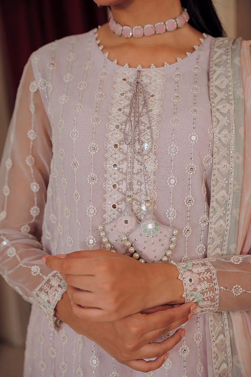 LILAC HAZE-3PC (SHIRT, DUPATTA & TROUSER) - Image 4