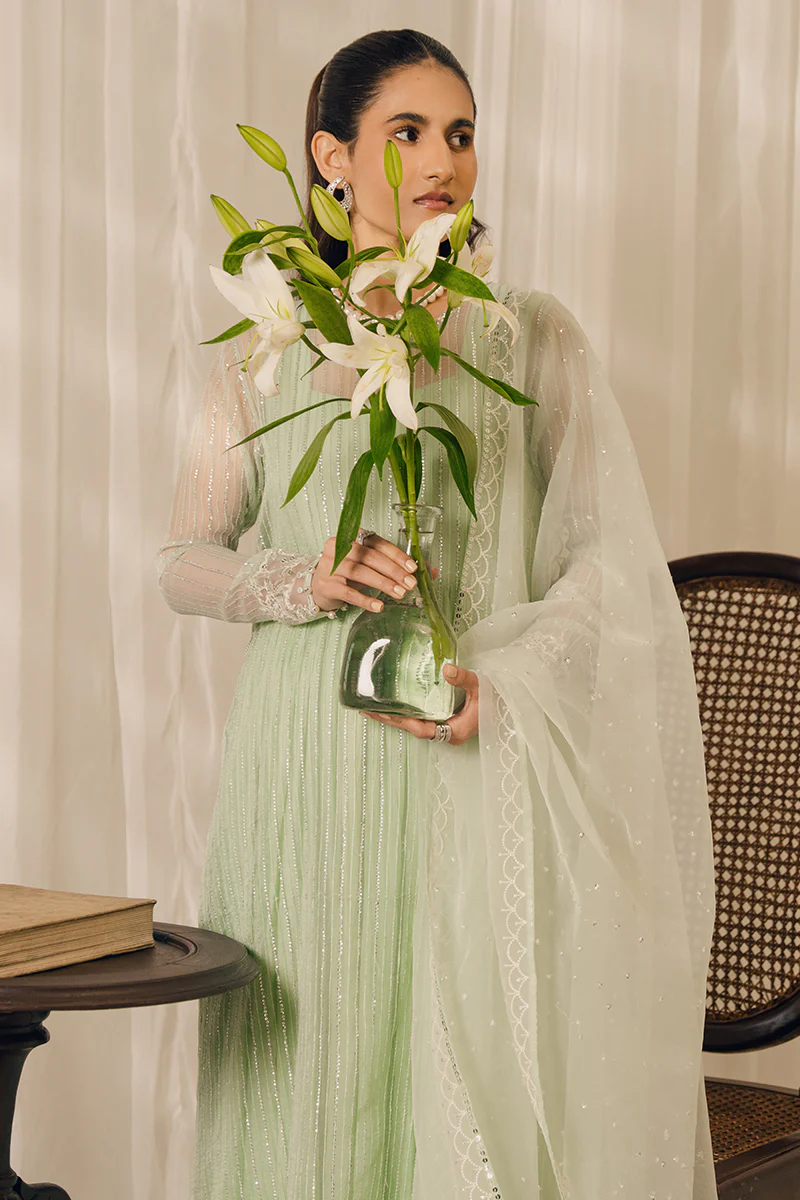 MINT BLOOM-2 PIECE (SHIRT & DUPATTA) - Image 6