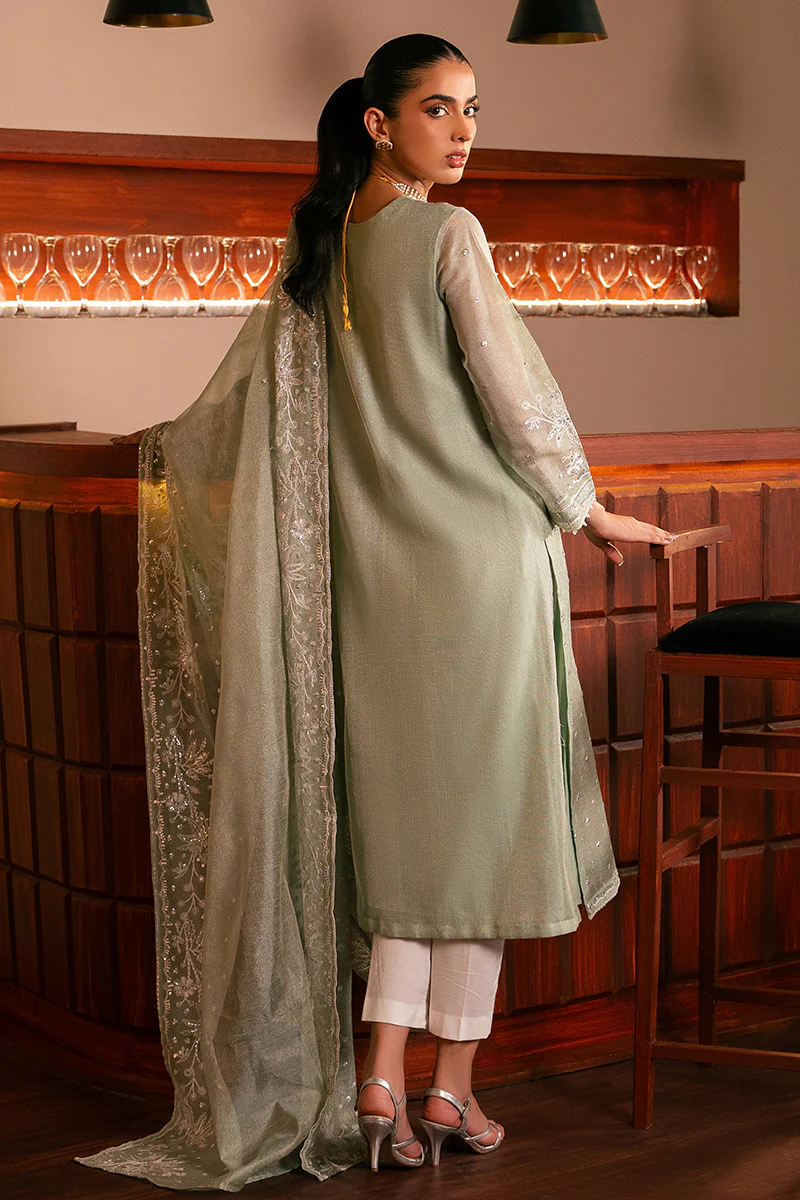 MINTY MEADOW-2 PC (SHIRT & DUPATTA) - Image 7