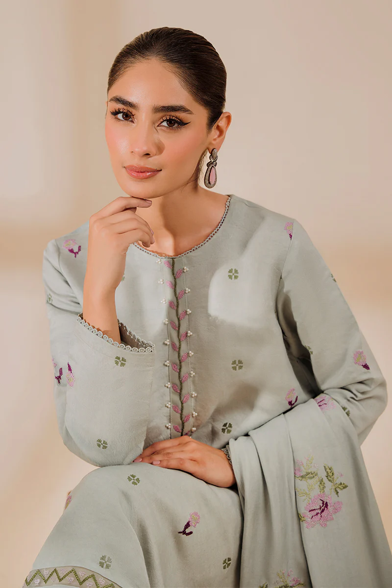 MOON FLOWER-2 PC (SHIRT & DUPATTA) - Image 7