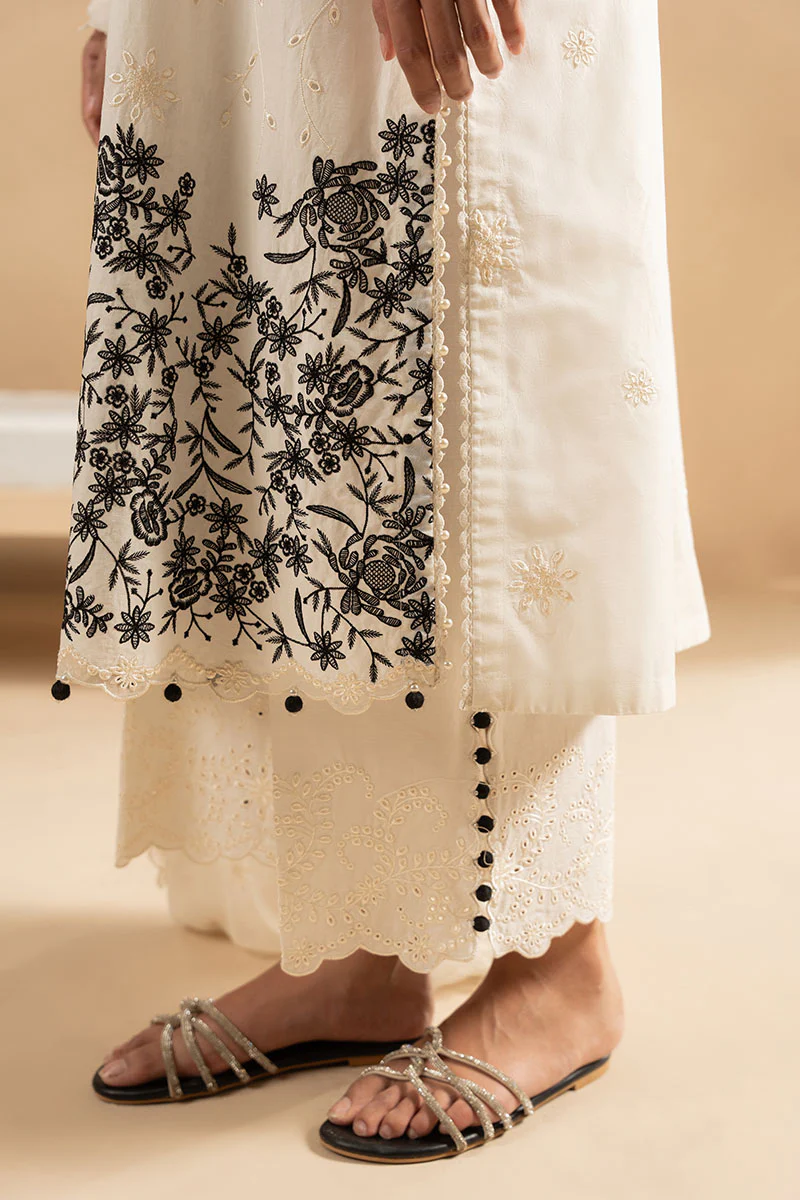 MUTED PEARL-3PC (SHIRT, TROUSER & DUPATTA) - Image 2