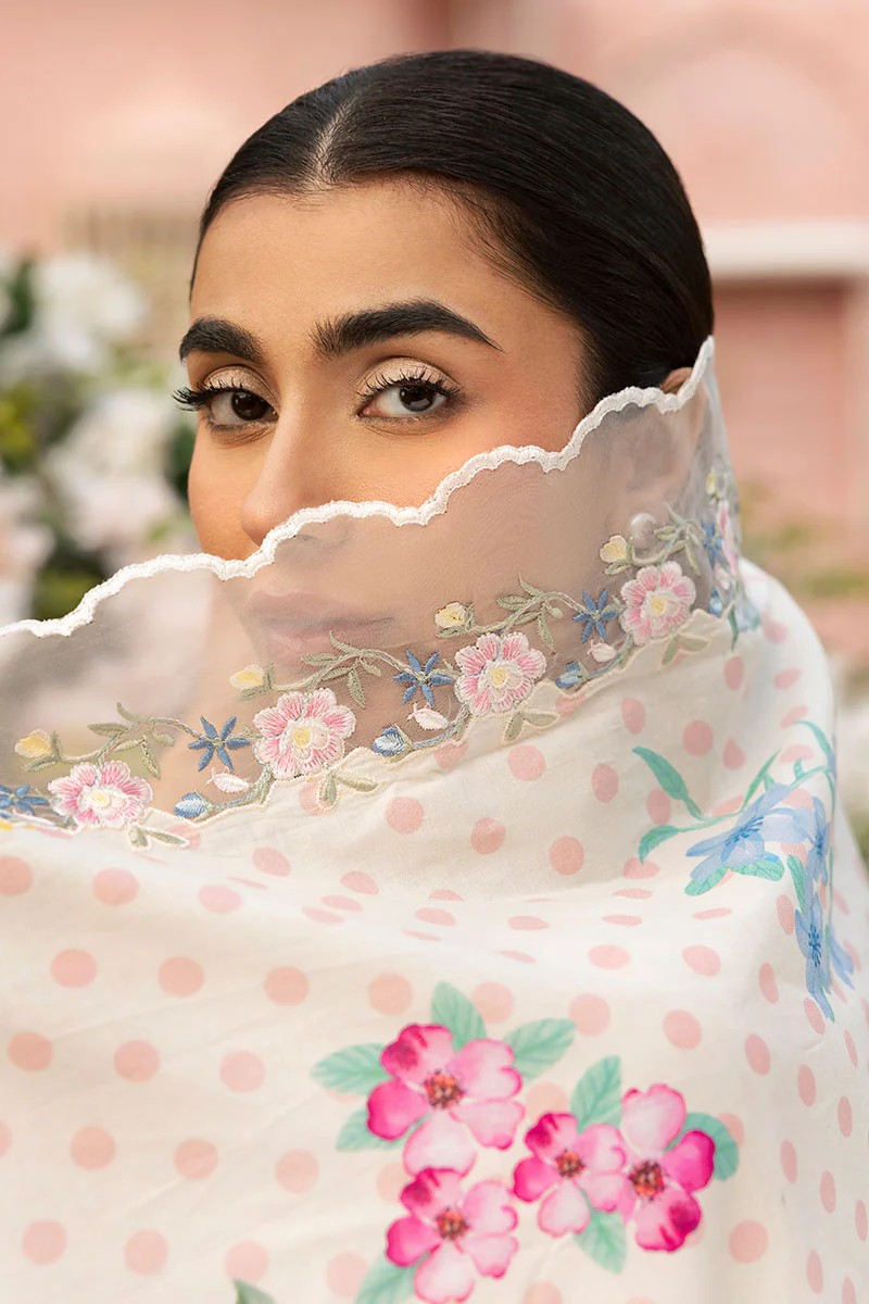 PASTEL BLOOM-3PC (SHIRT, TROUSER & DUPATTA) - Image 2