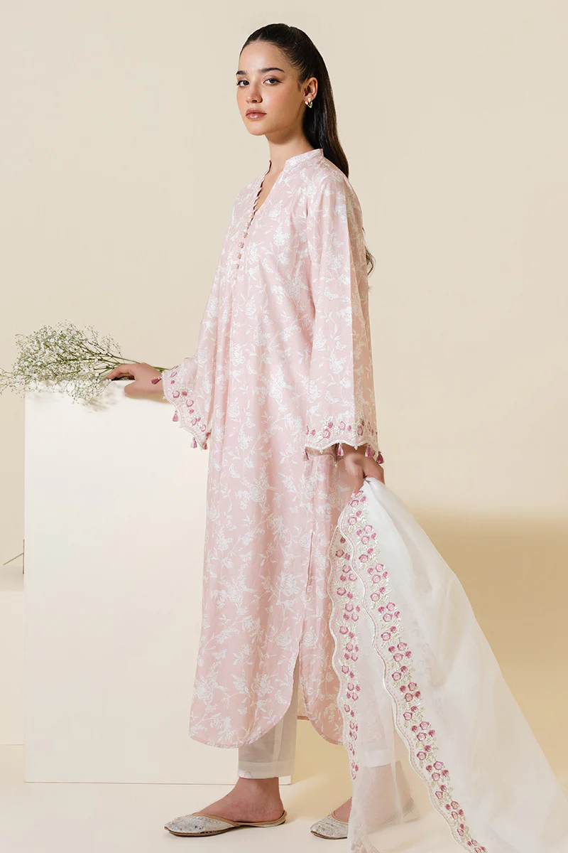 PETAL PINK-2 PC (SHIRT & DUPATTA) - Image 8